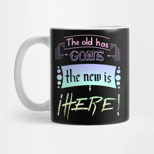 Lettering New Man Mug